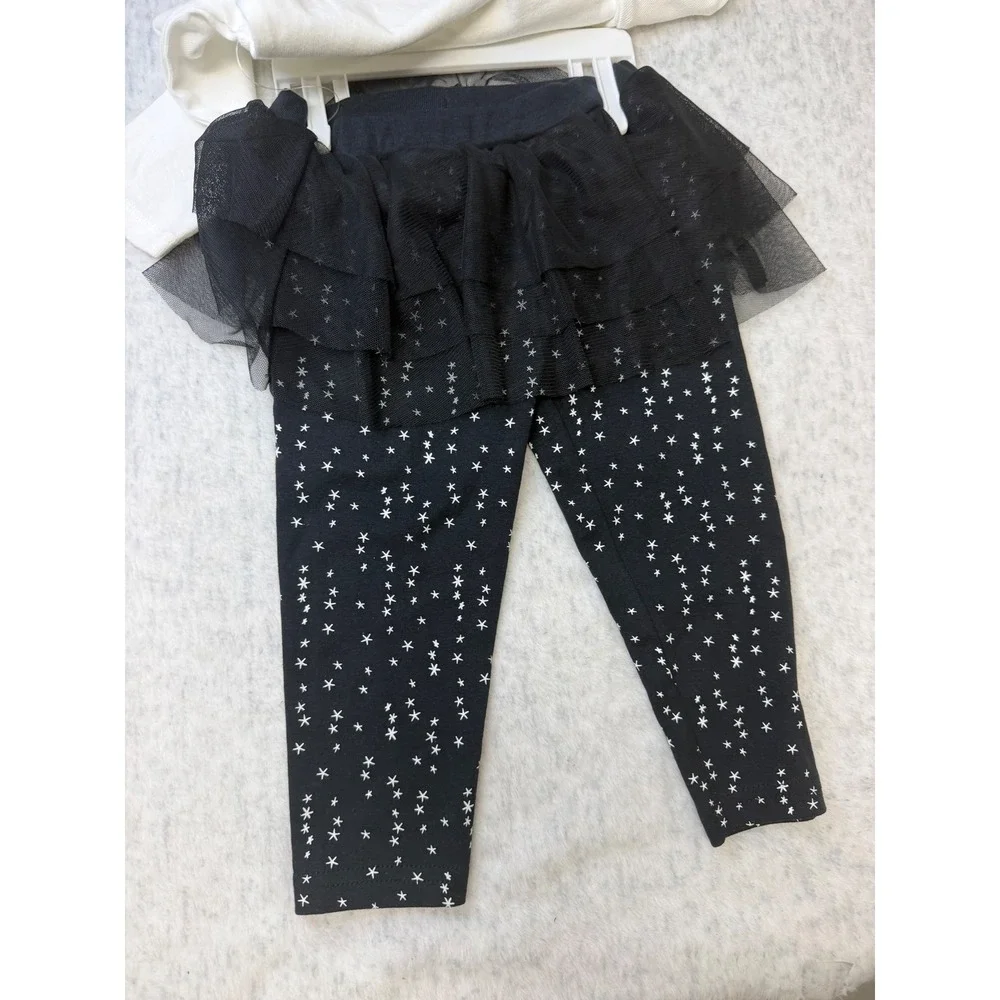 Carters Baby Girl Halloween Ghost Bodysuit‎ Tutu Legging Set 12MONTHS NWOT - Picture 3 of 4